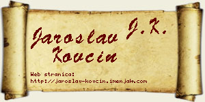 Jaroslav Kovčin vizit kartica